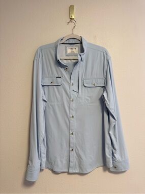 Poncho Outdoors skin  Fit Performance Shirt Men’s Sz L magnetic pockets
